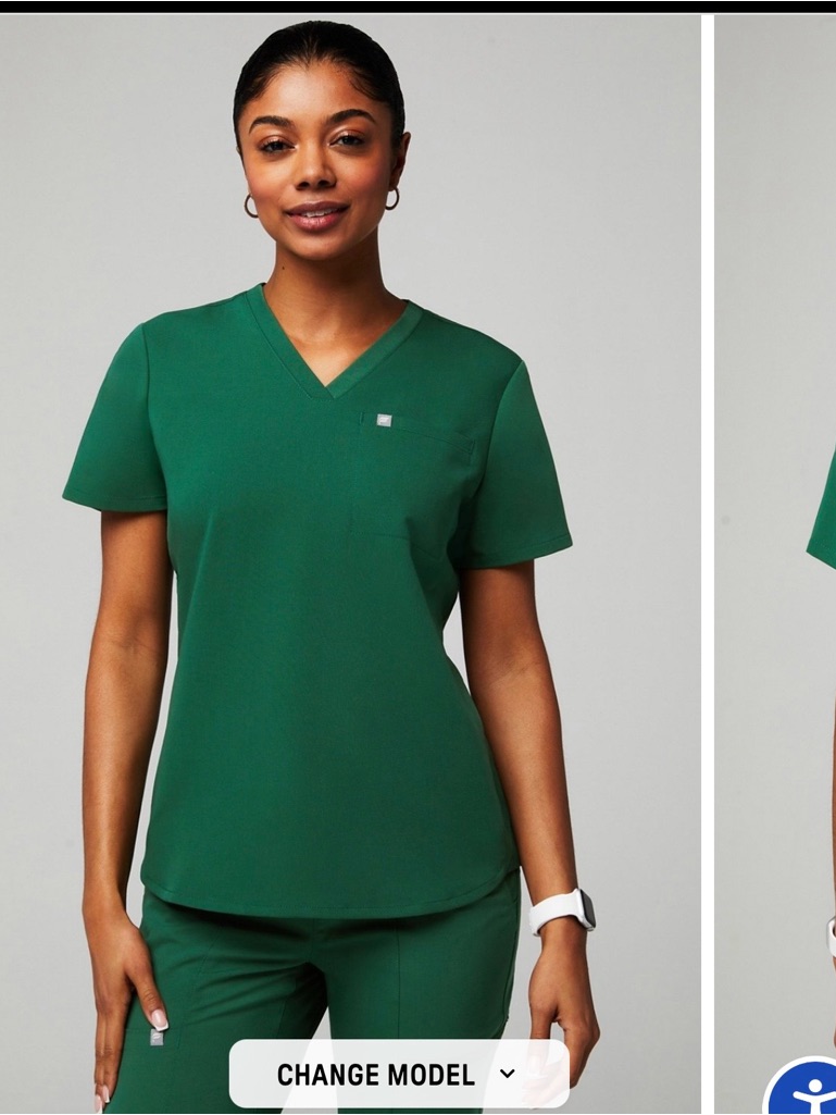 Fabletics Scrub Set Womens Vneck Scrub Top Jogger Scrub Pants